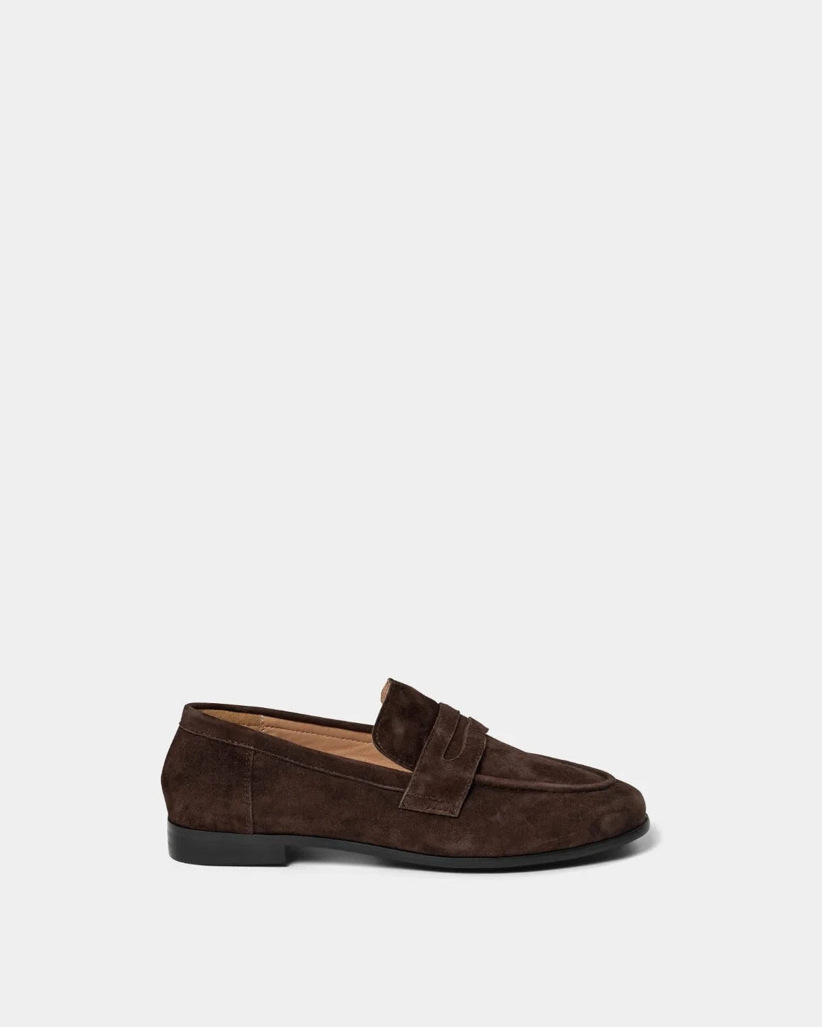 Agathe Suede Loafers in Dark Brown