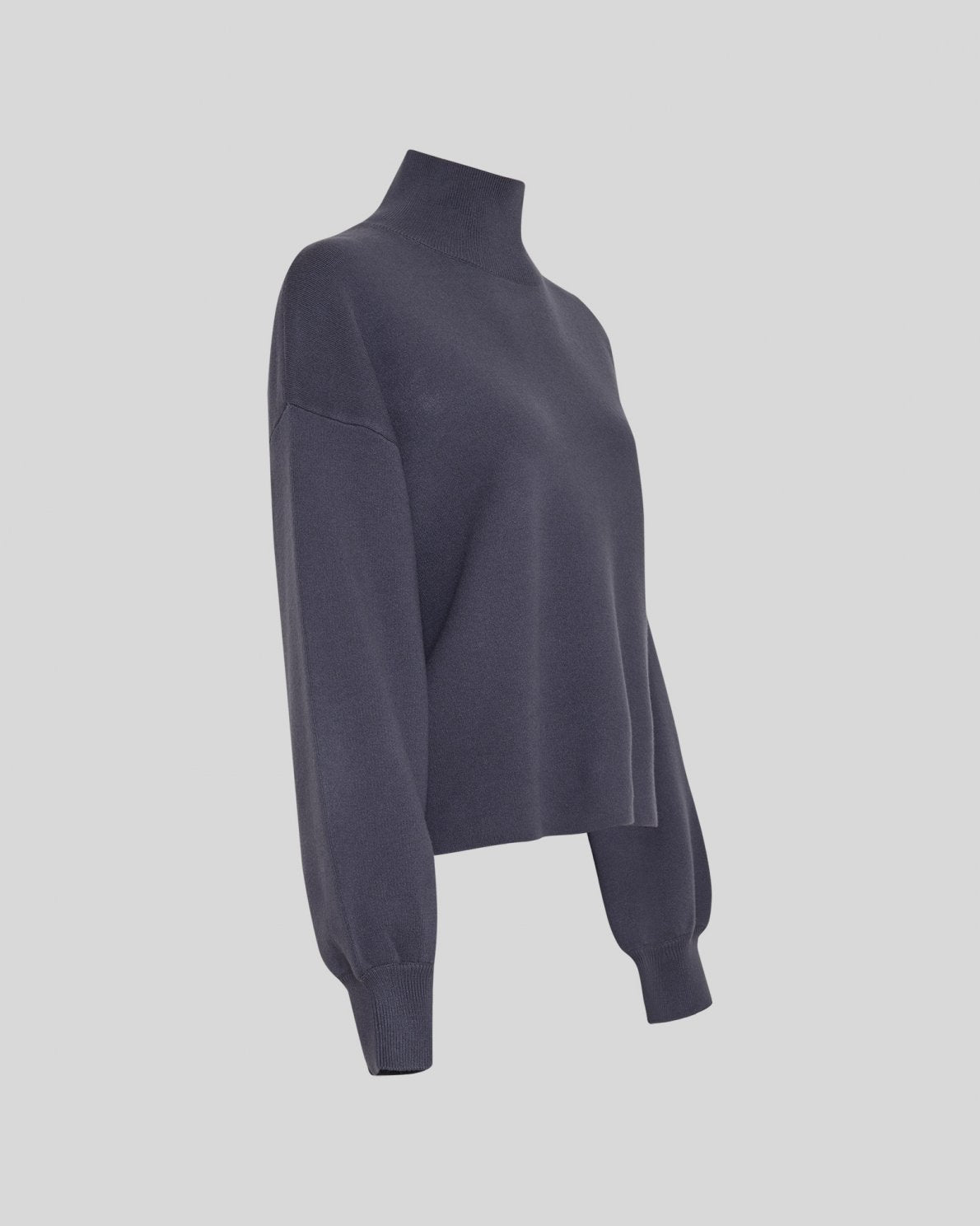 Mercy East Long Sleeve Scuba Top in India Ink