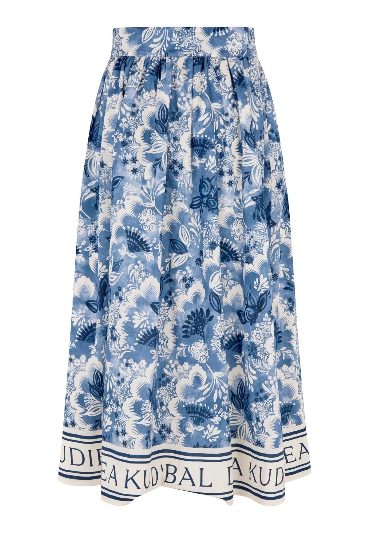100% Cotton Edda Skirt in Paradise Space