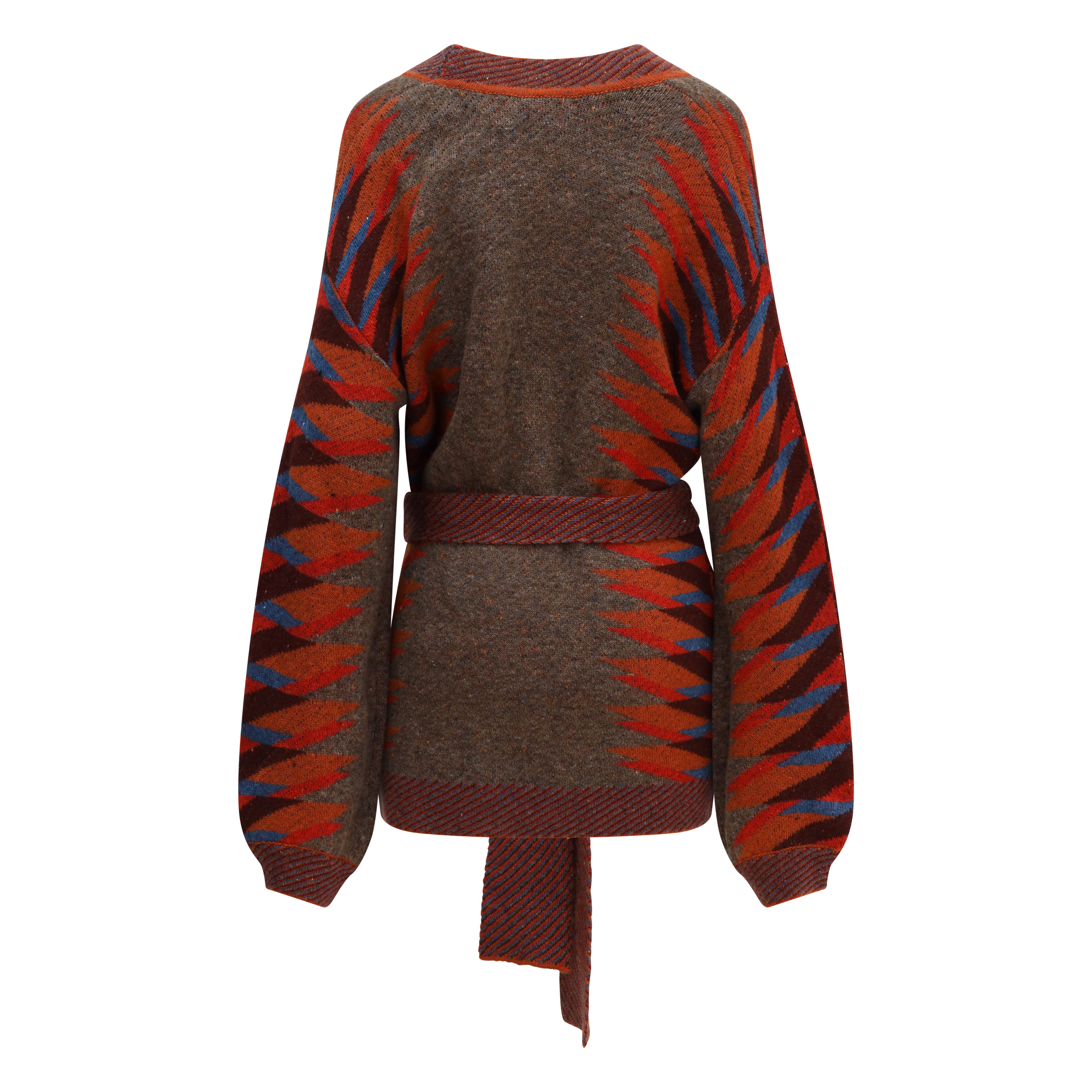 Como Tie around Cardigan in Spice