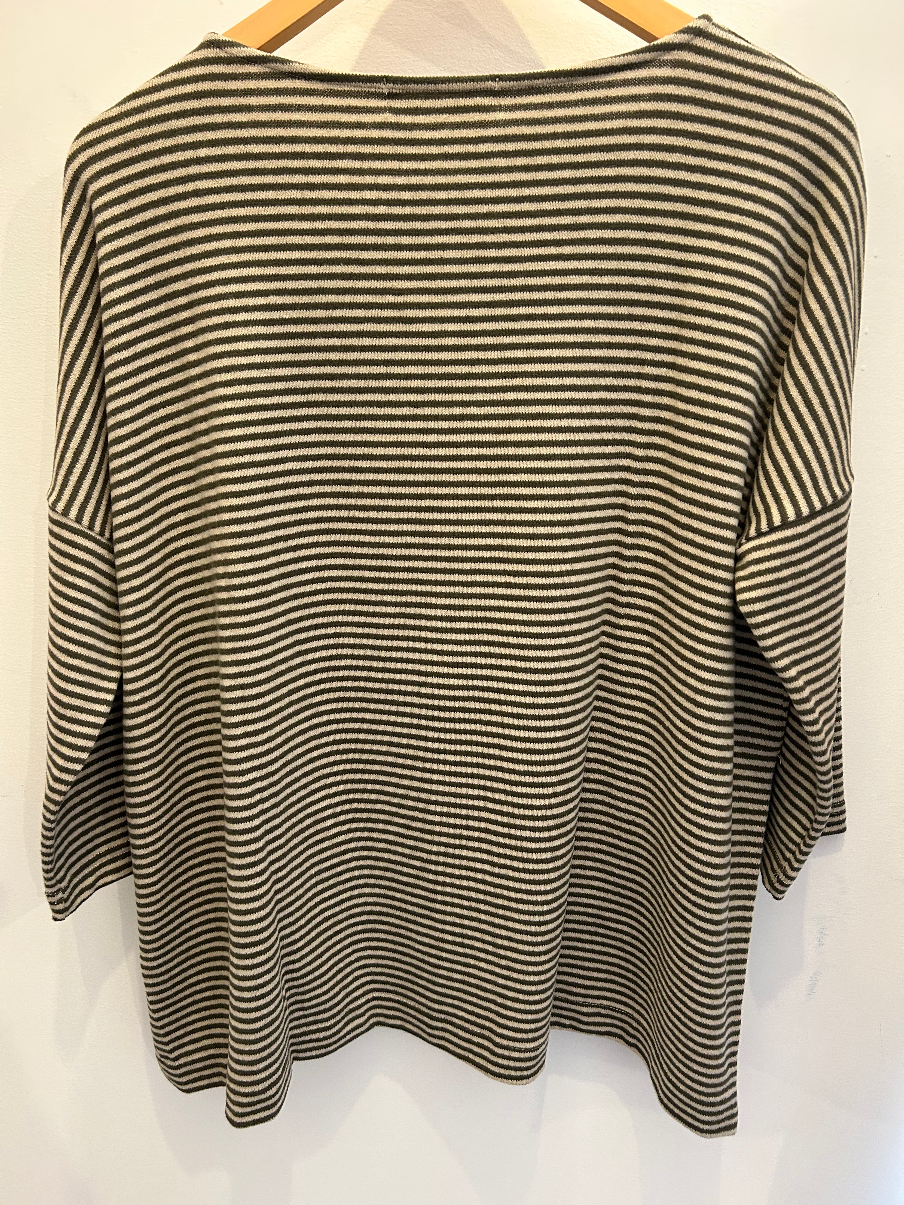 Alison Stripe Jumper - Blue Lago/Stone