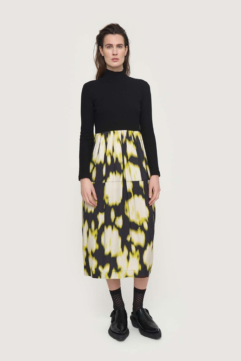 Iki Turtle Neck Dress in Spring Bloom