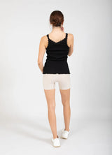 Poppy Silk Lace Camisole in Black