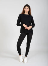 Long Sleeve T-Shirt in Black