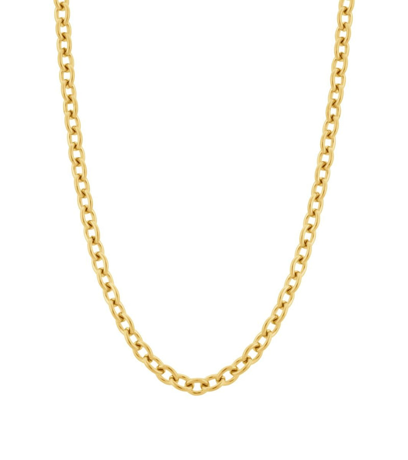 Loop Necklace in 14k Gold Plating on Stainless Steel