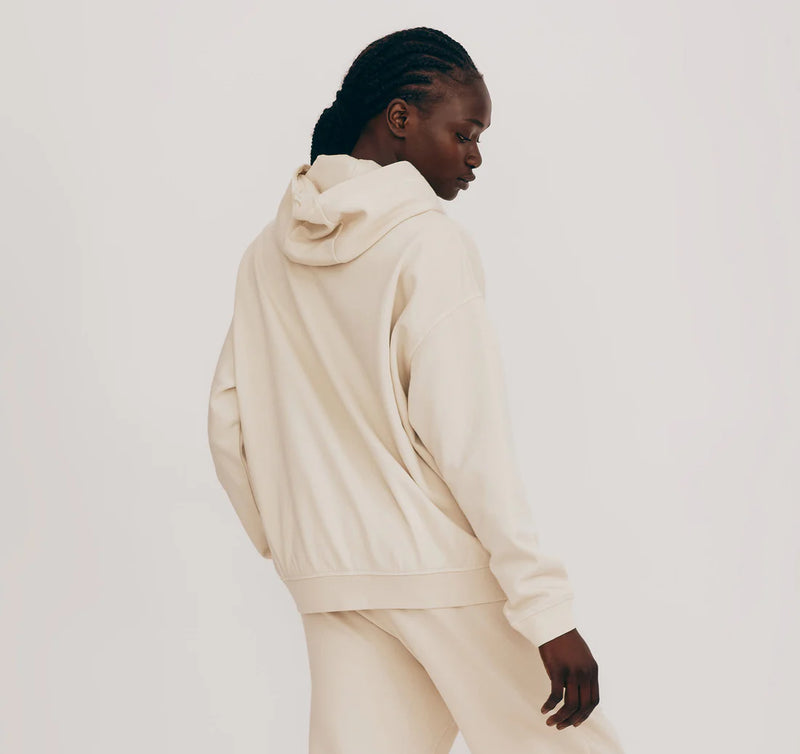 Organic Cotton Lounge Hoodie in Oatmeal