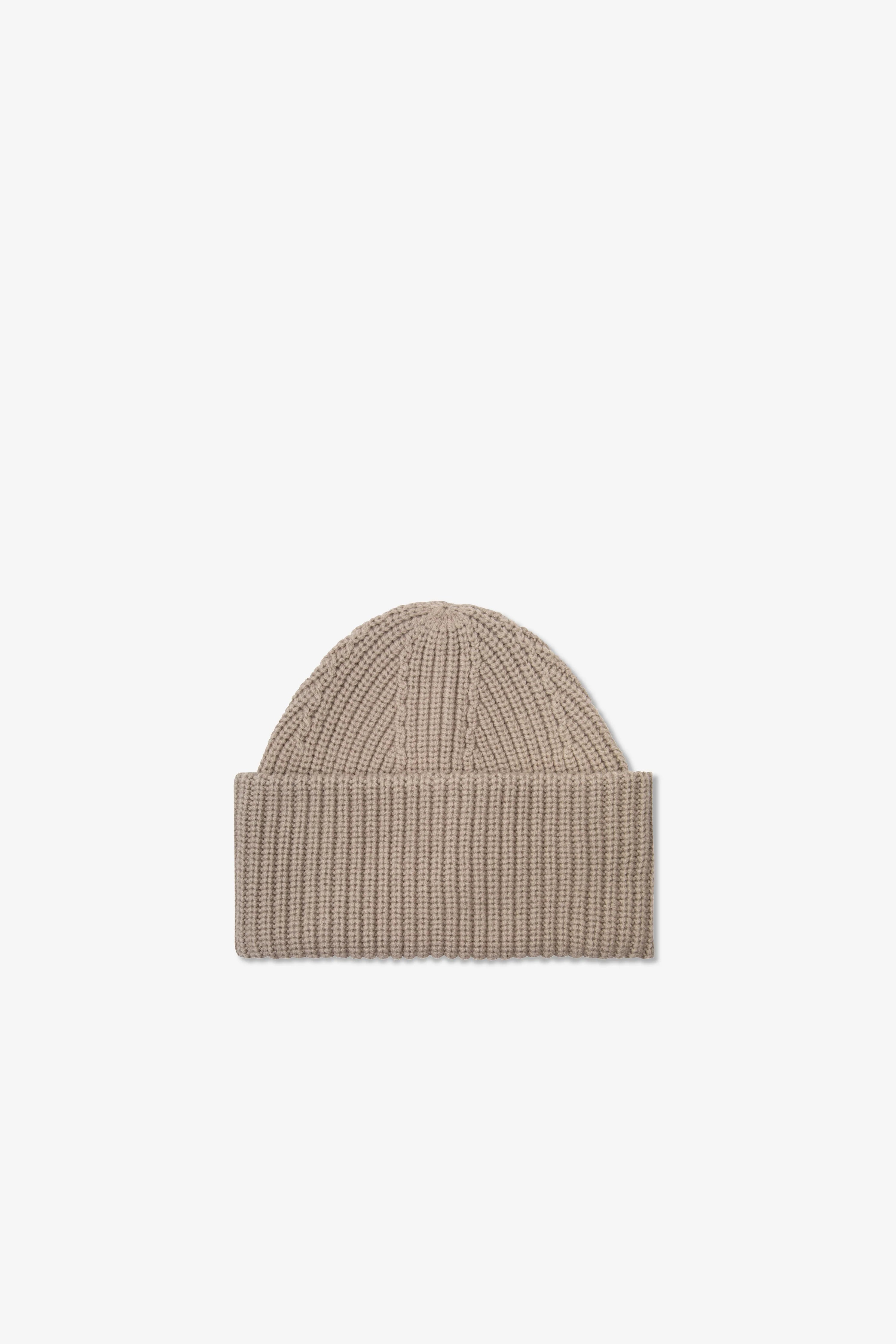 The Merino Wool Beanie in Beige