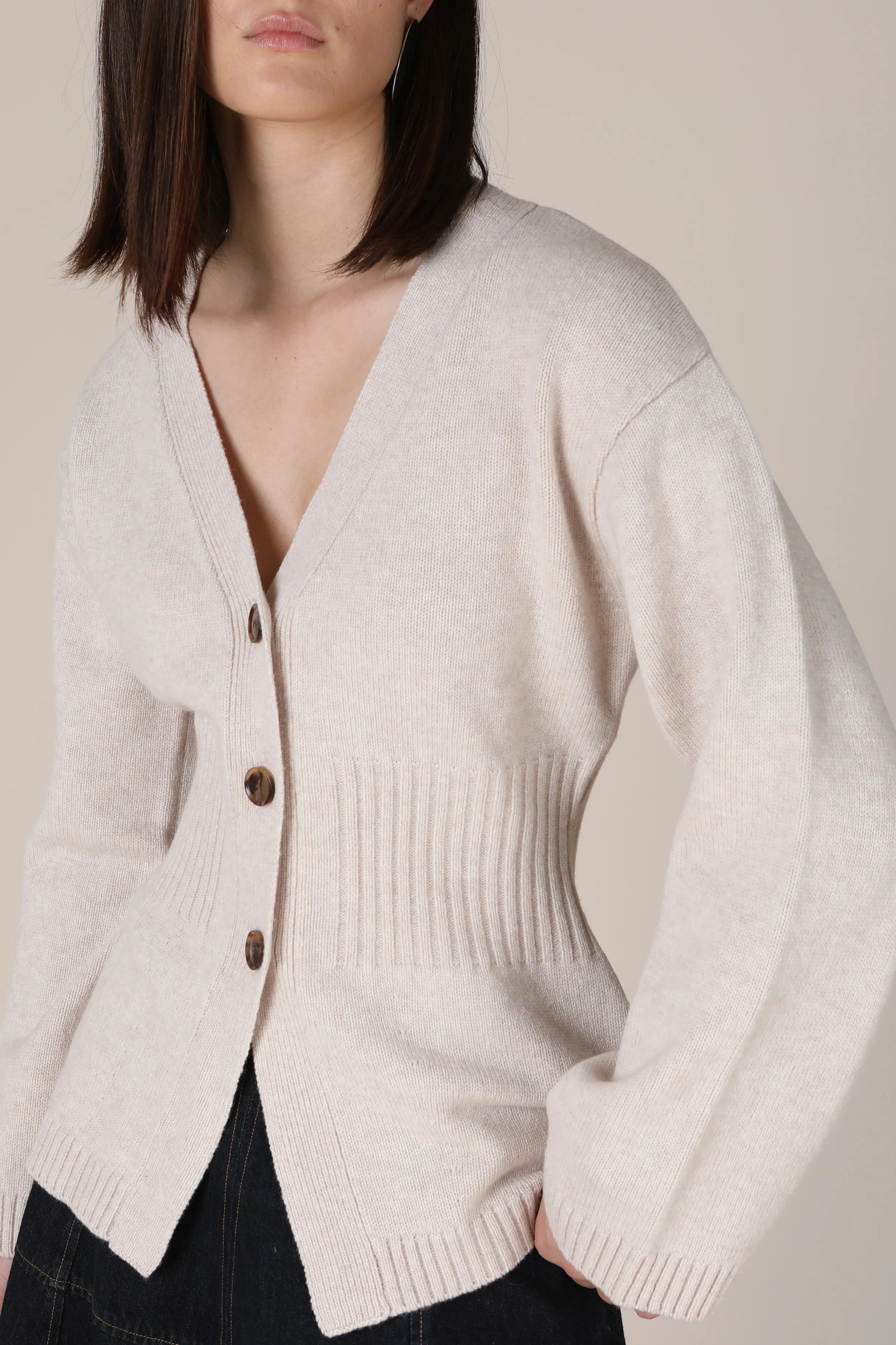 Maryam Rib Waist Cardigan