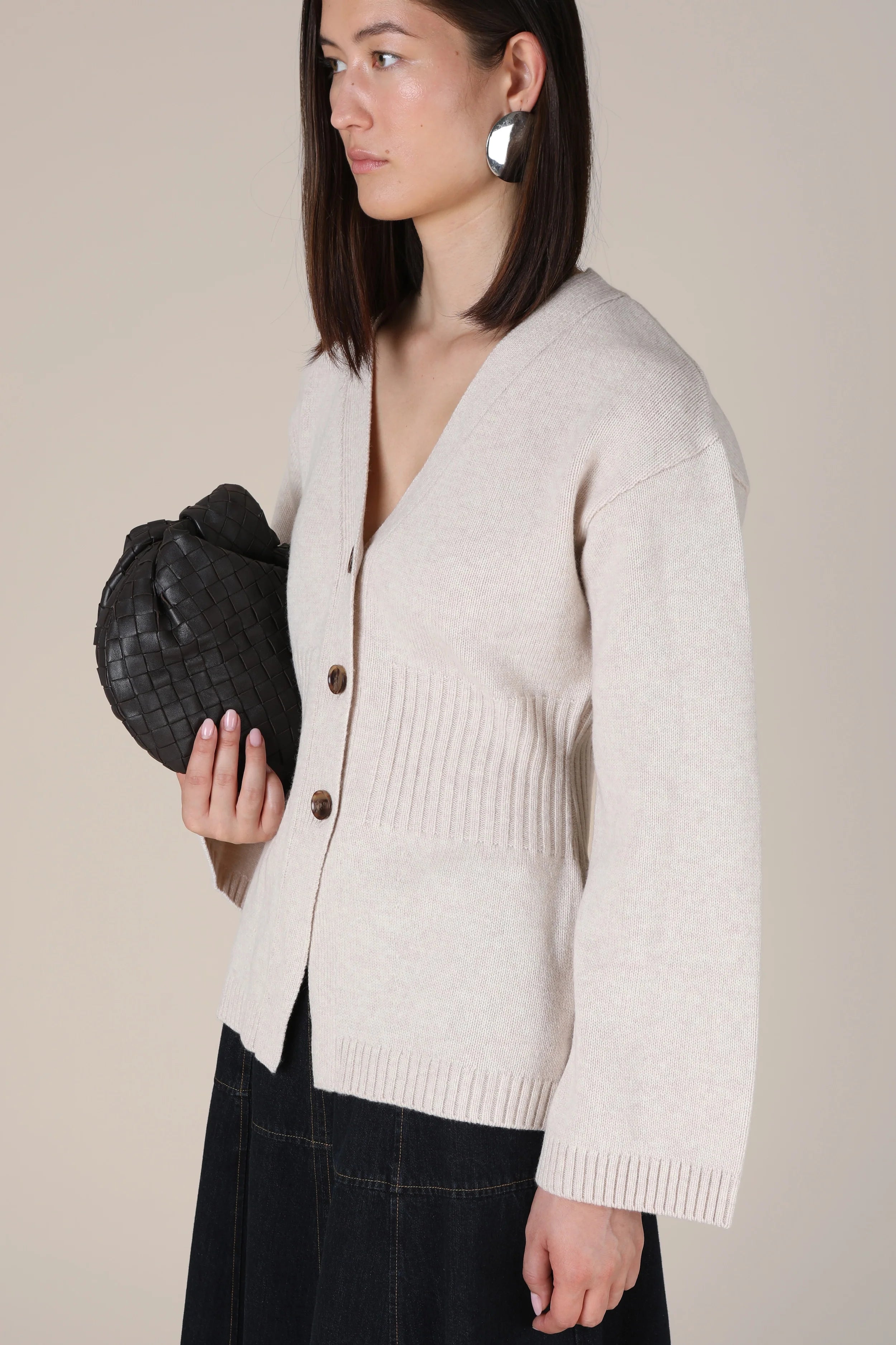 Maryam Rib Waist Cardigan