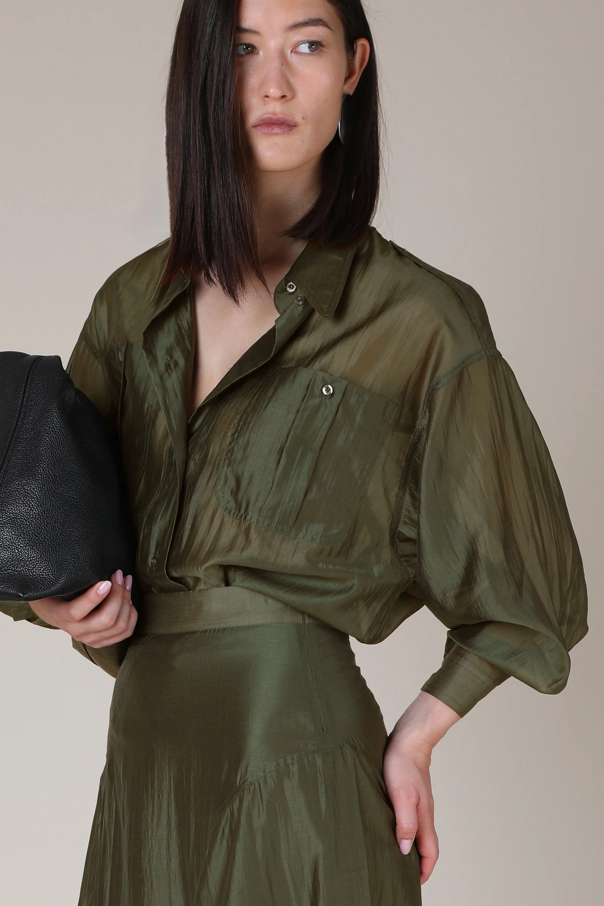 Megara Sheer Organza Shirt