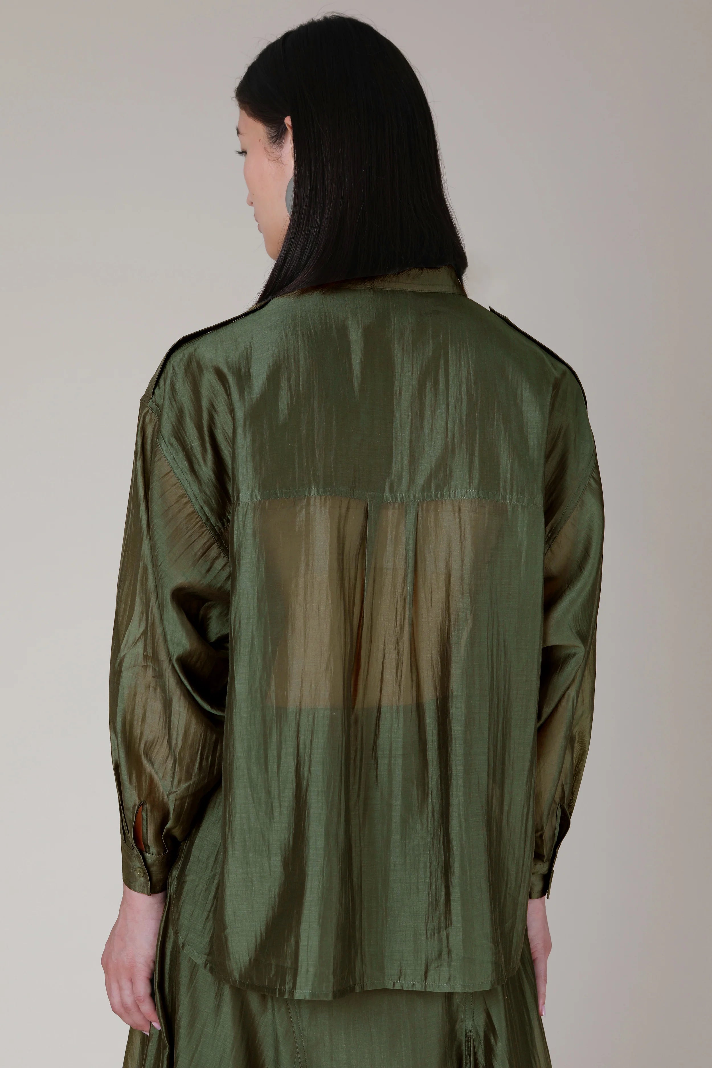 Megara Sheer Organza Shirt