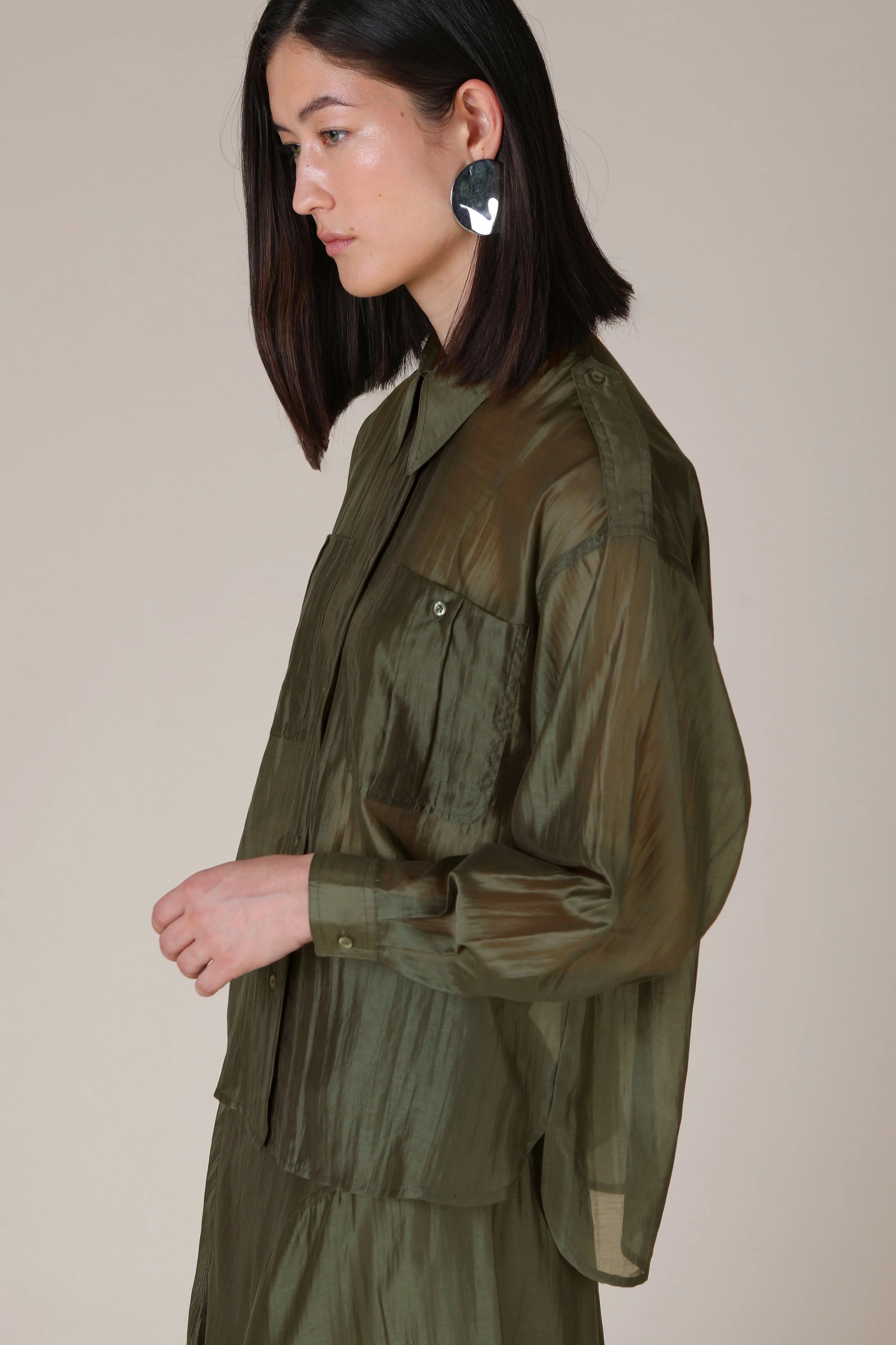 Megara Sheer Organza Shirt