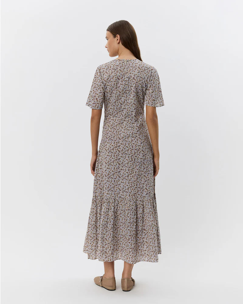 100% Cotton Milla Dress in multi floral print
