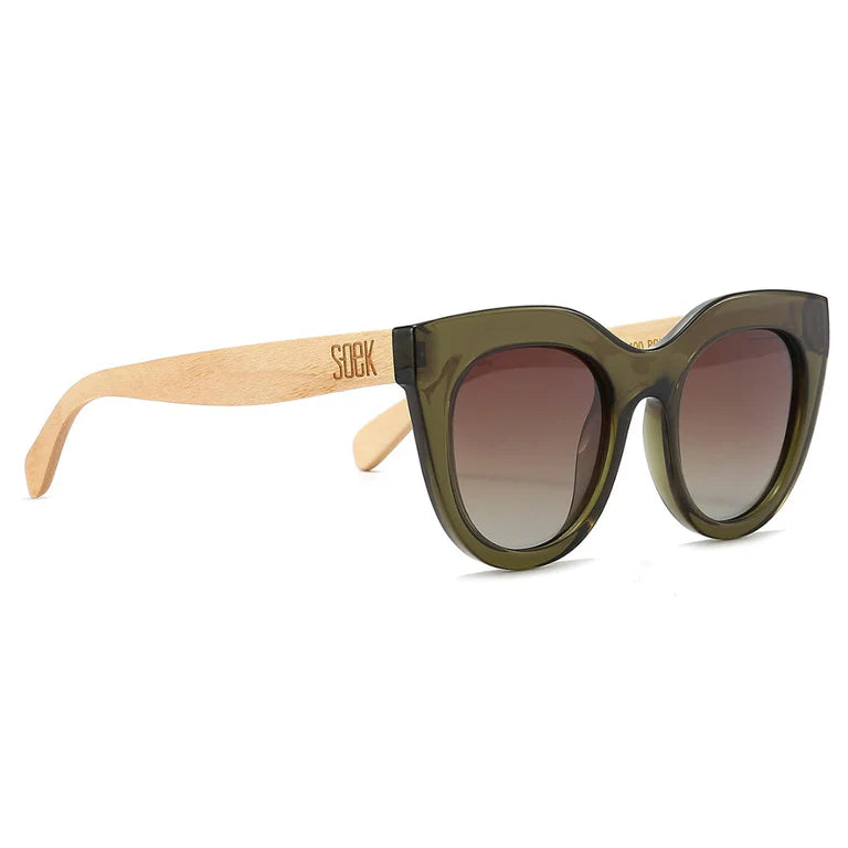Milla Khaki Gradient Lens 1 with White Maple Arms