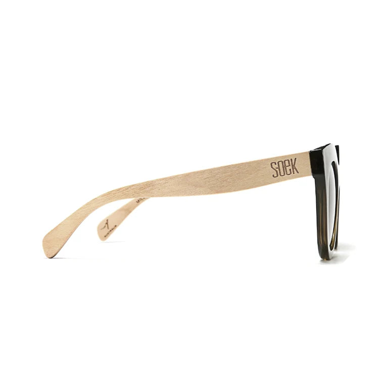 Milla Khaki Gradient Lens 1 with White Maple Arms
