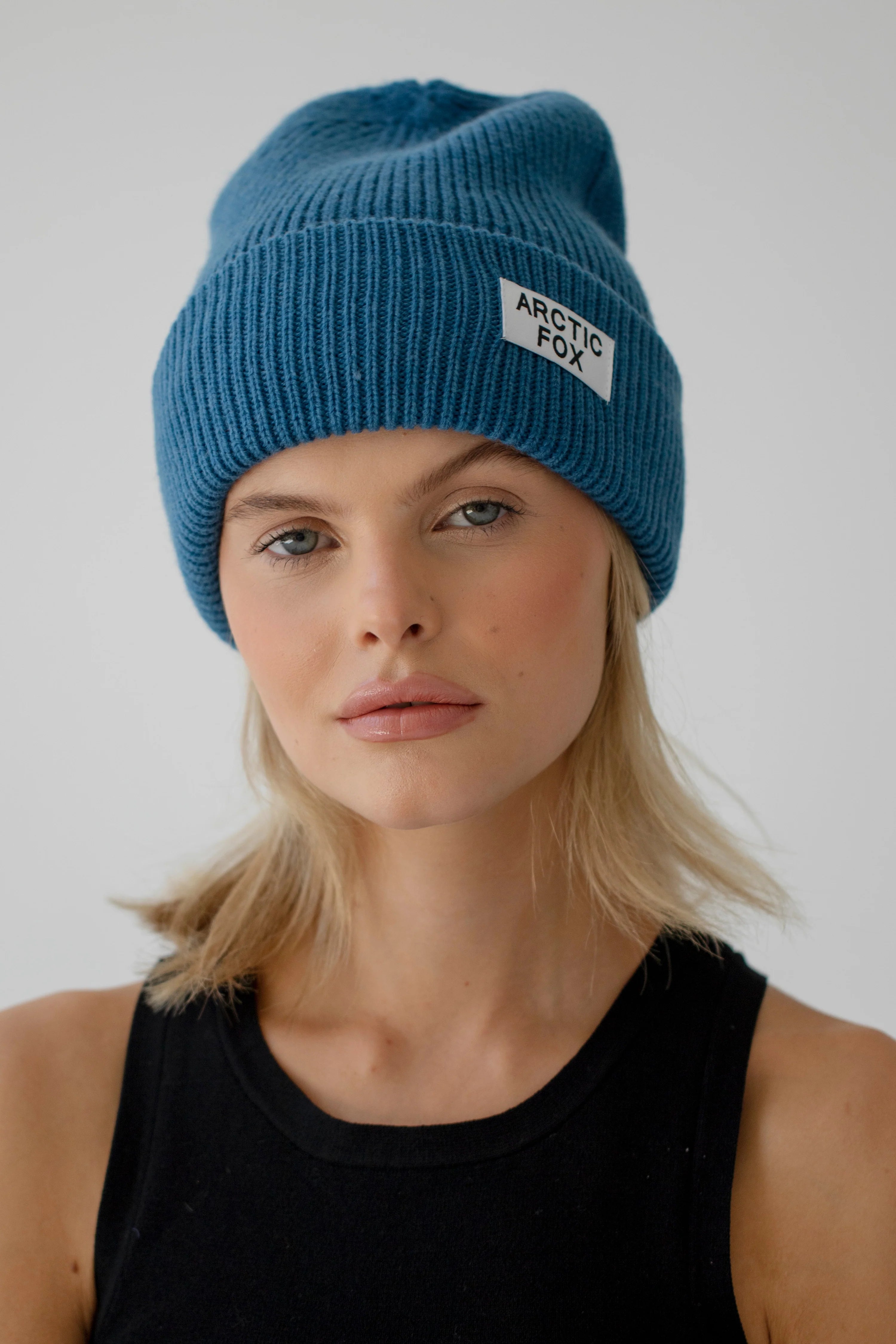 The Recycled Bottle Beanie in Ocean Blue
