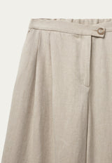 Aestas Linen Trousers in Oxford Tan