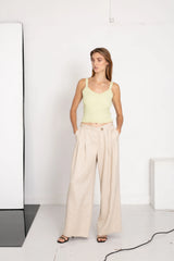 Aestas Linen Trousers in Oxford Tan