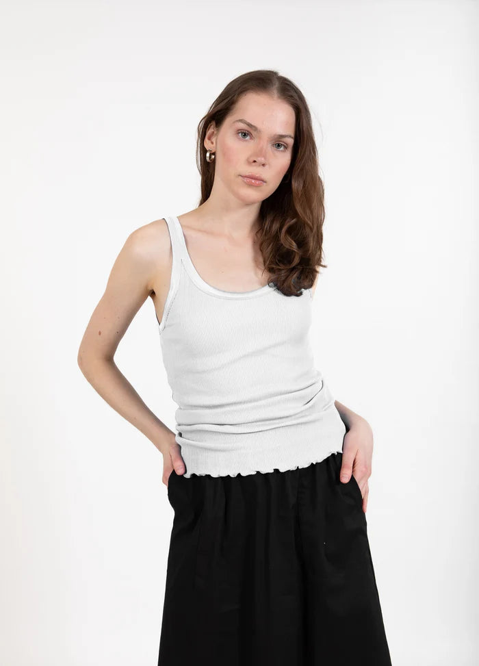 Poppy Silk Camisole in White