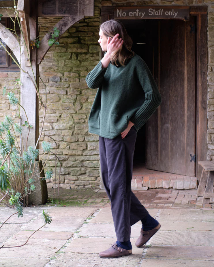 Adela 100% Merino Lambswool Jumper In Rosemary