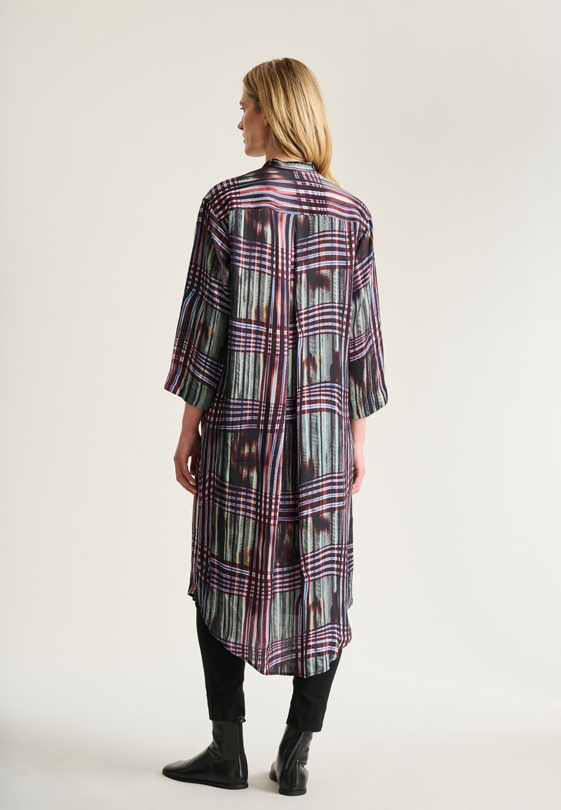 Shinobe Dress with Pockets in Seaside Check