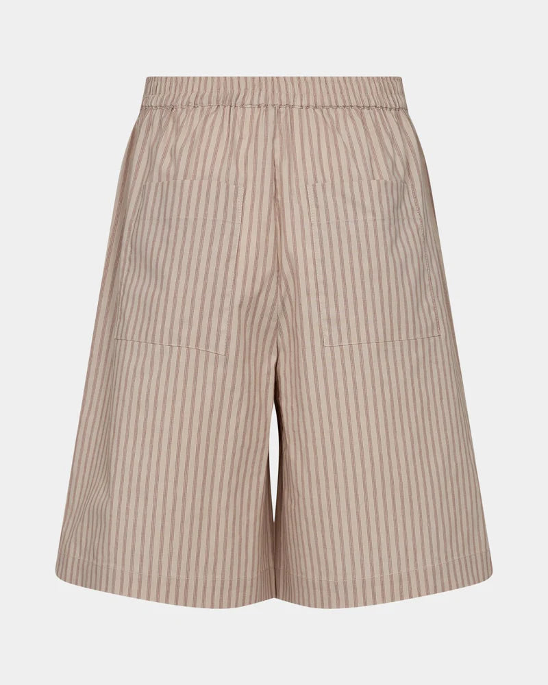 Striped Shorts in Rosy Brown