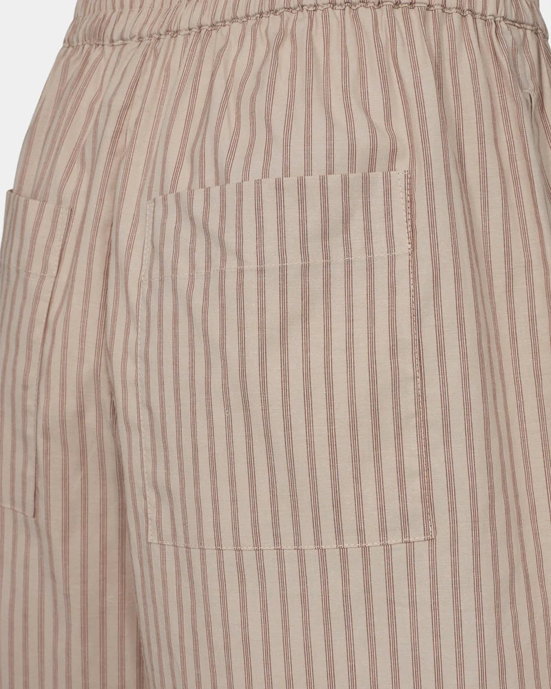 Striped Shorts in Rosy Brown