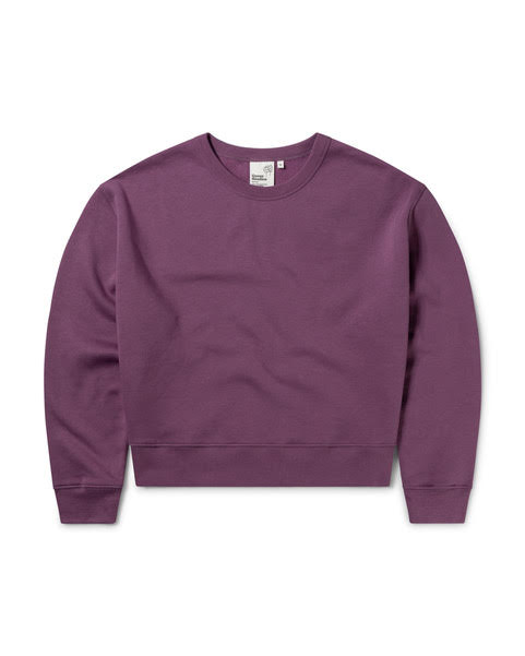 100 Miles Boxy Sweat in Dusty Purple