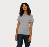 Organic Cotton True Tee in Grey Melange