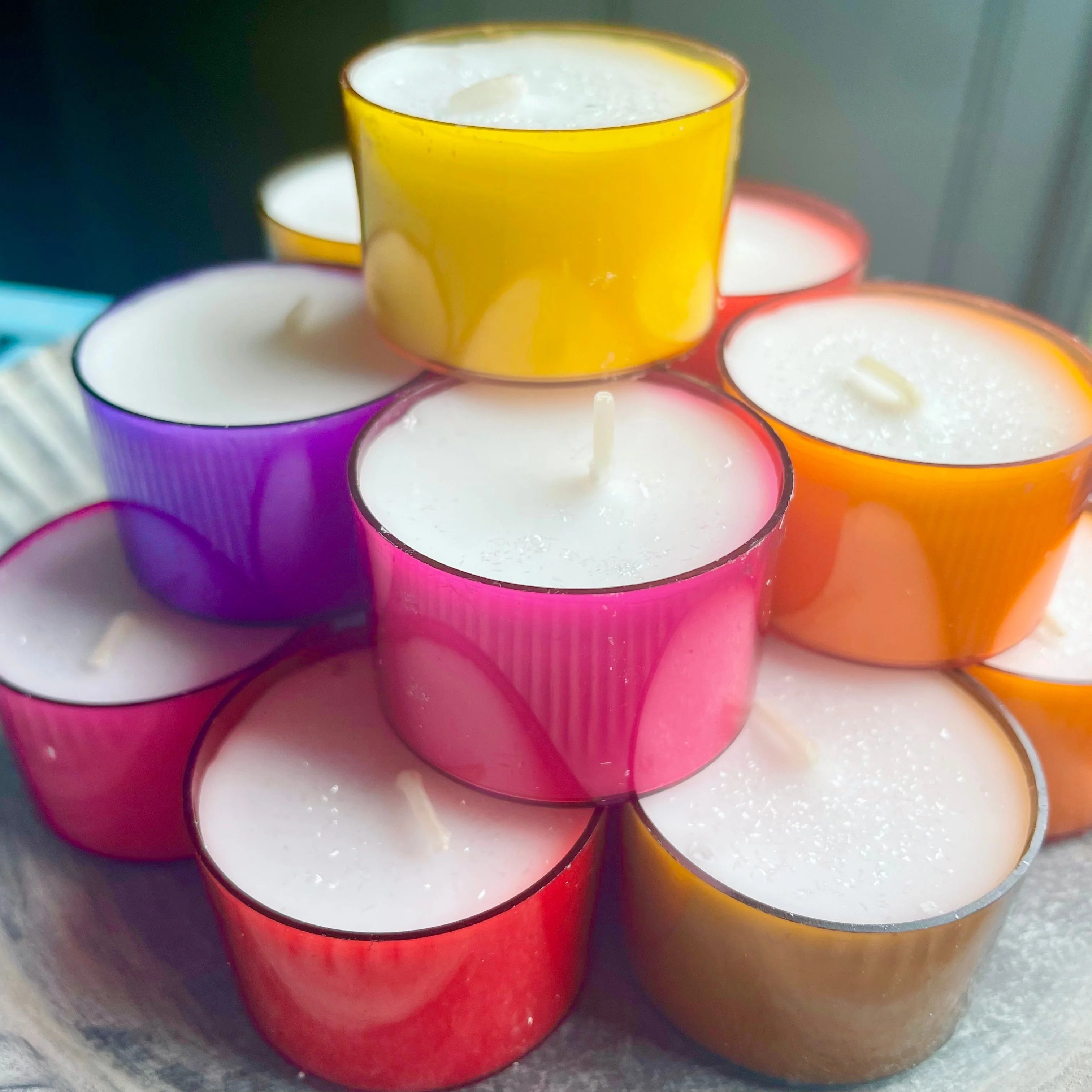 Coloured Tea Light - Stocking Filler