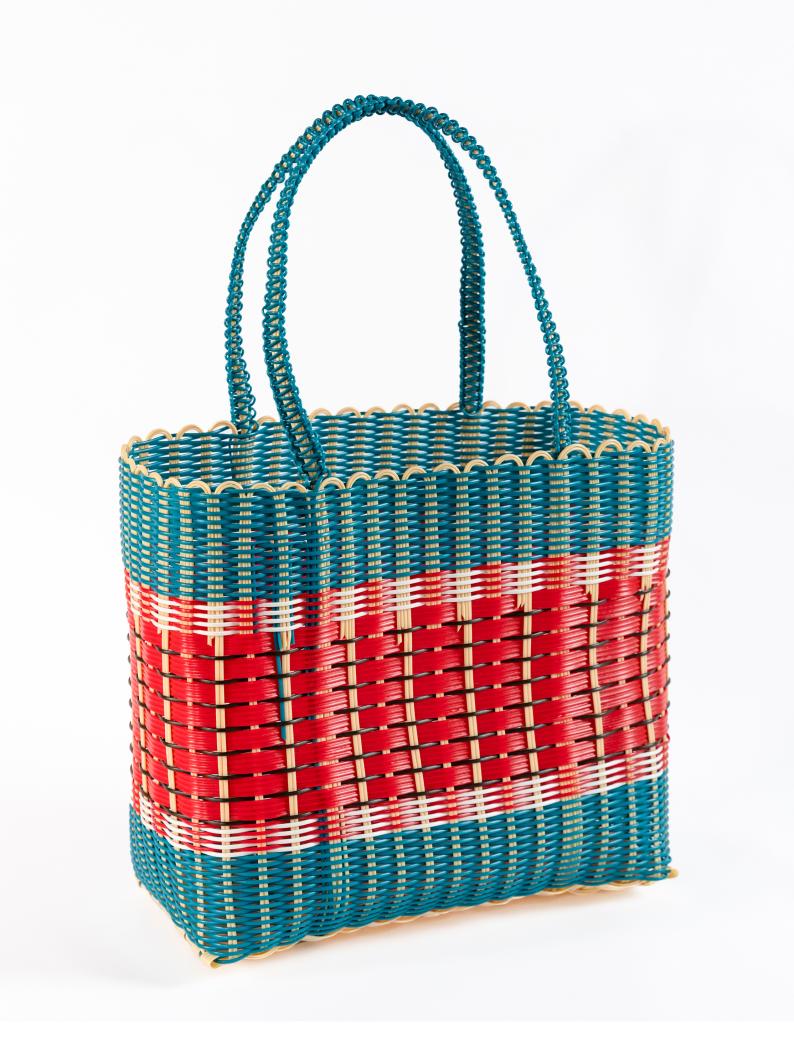Woven Recycled Plastic Basket