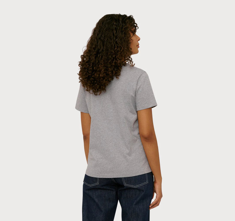 Organic Cotton True Tee in Grey Melange