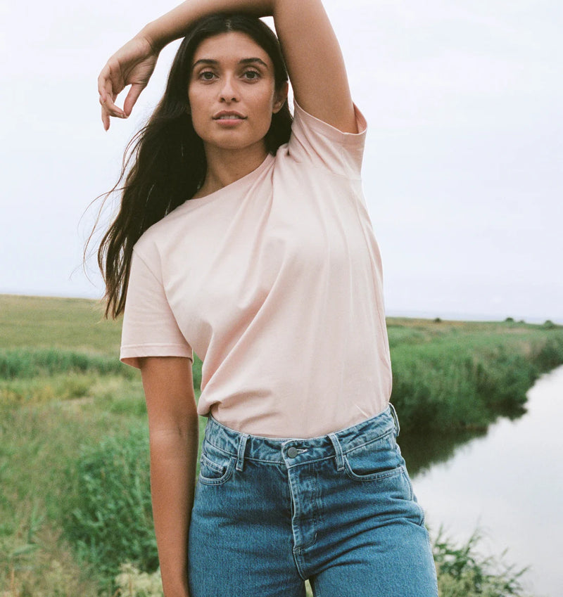 Organic Cotton True Tee in Soft Pink