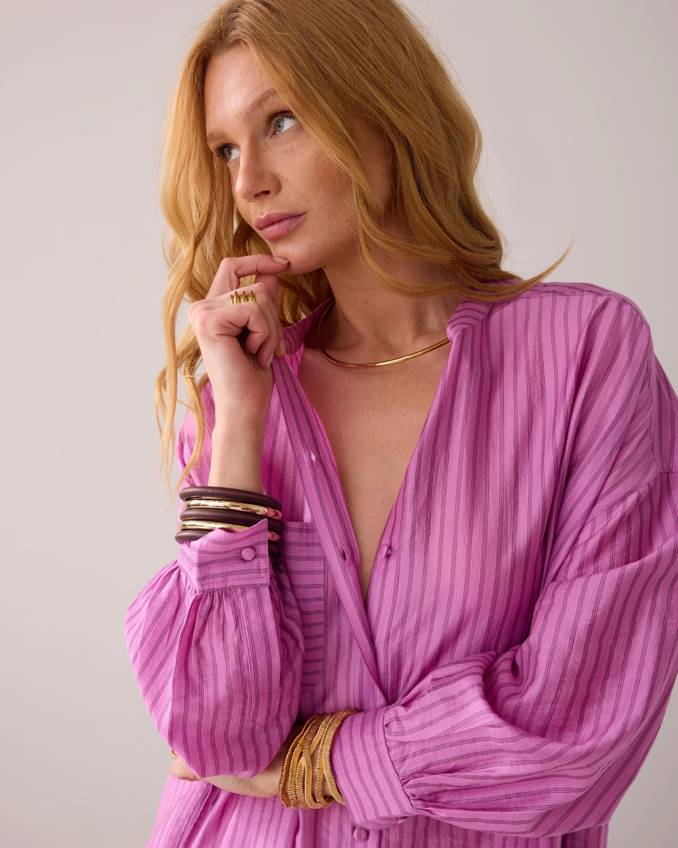 100% Viscose Tunic Shirt Dress