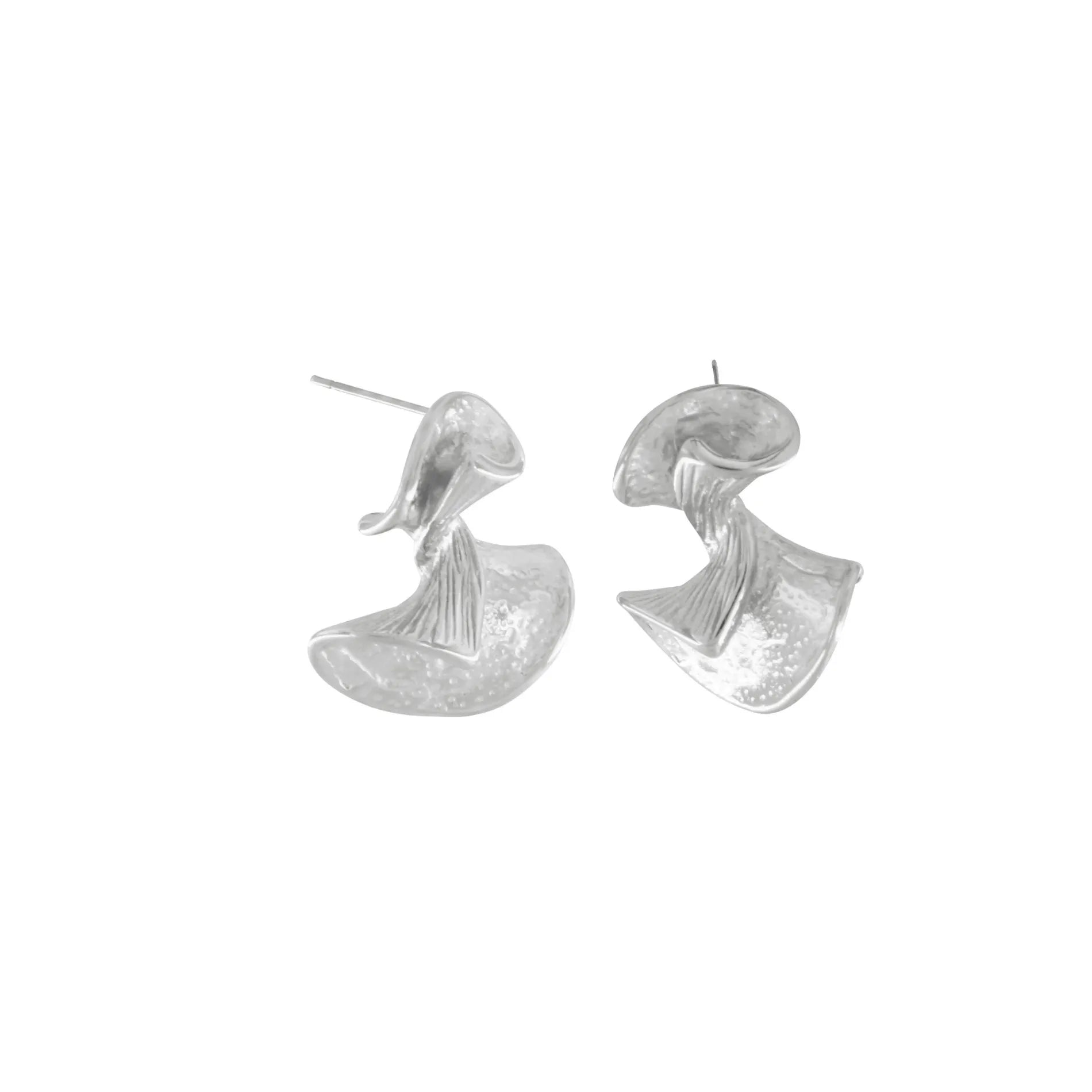 Courage Mini Twist Earrings in Silver Plating