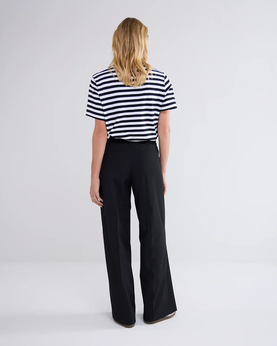 Wide Leg Black Trousers Verona