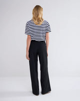 Wide Leg Black Trousers