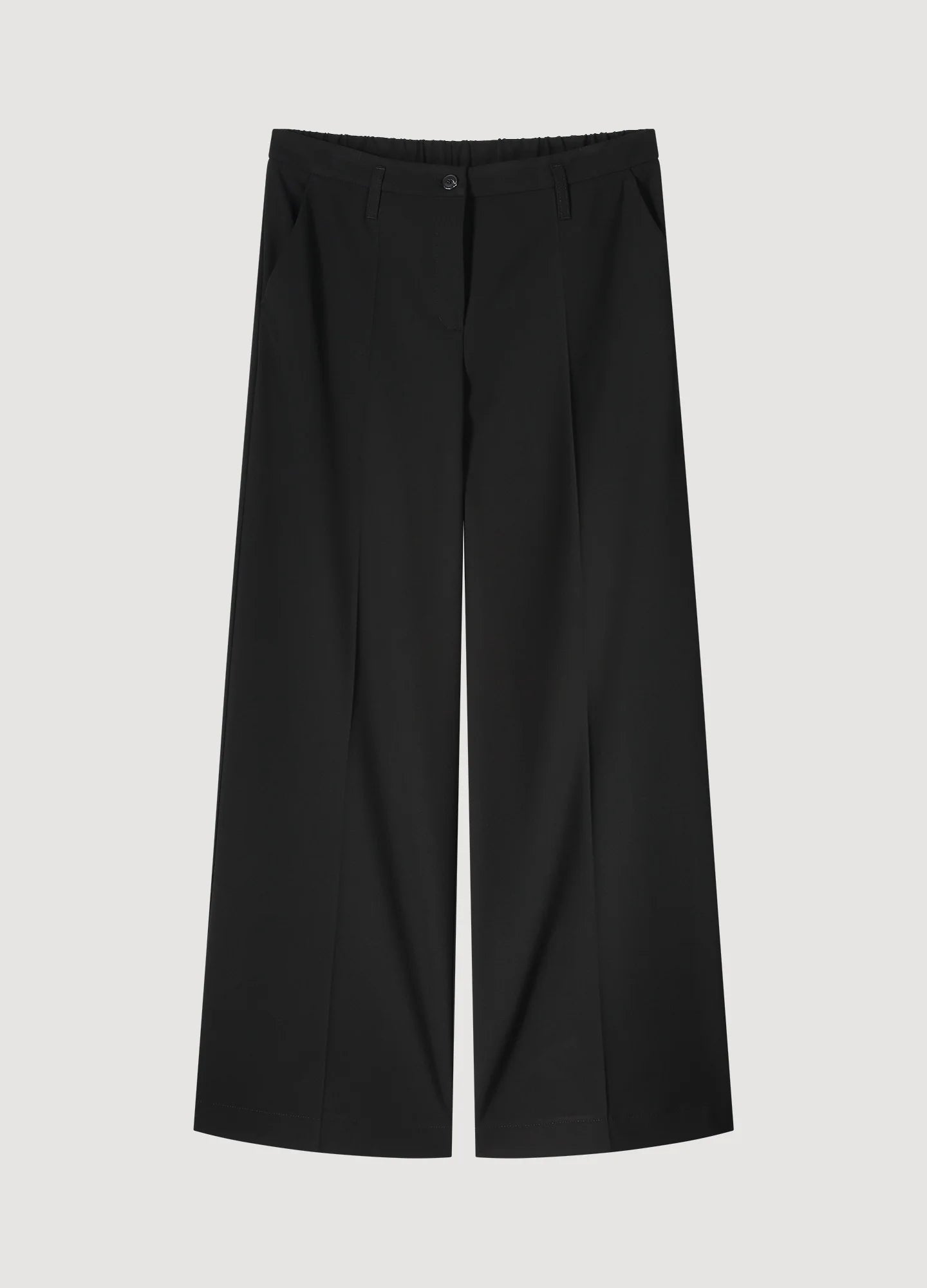 Wide Leg Black Trousers Verona