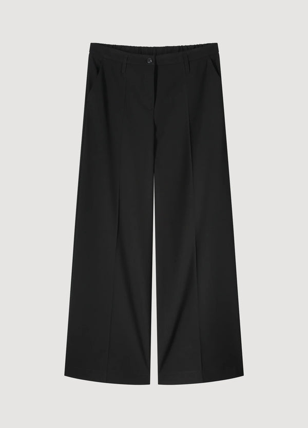 Wide Leg Black Trousers