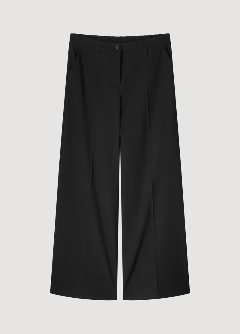 Wide Leg Black Trousers