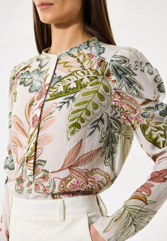 Visti 100% Viscose Blouse in Passiflora Design