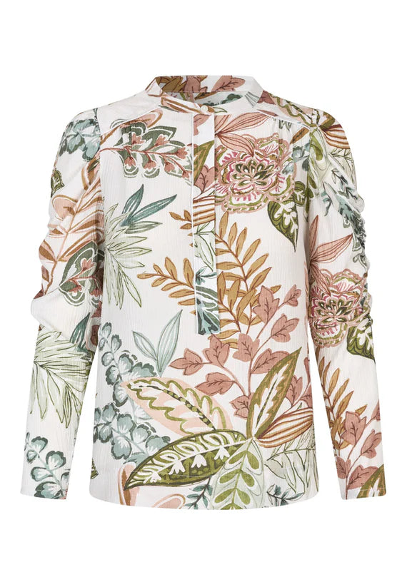 Visti 100% Viscose Blouse in Passiflora Design