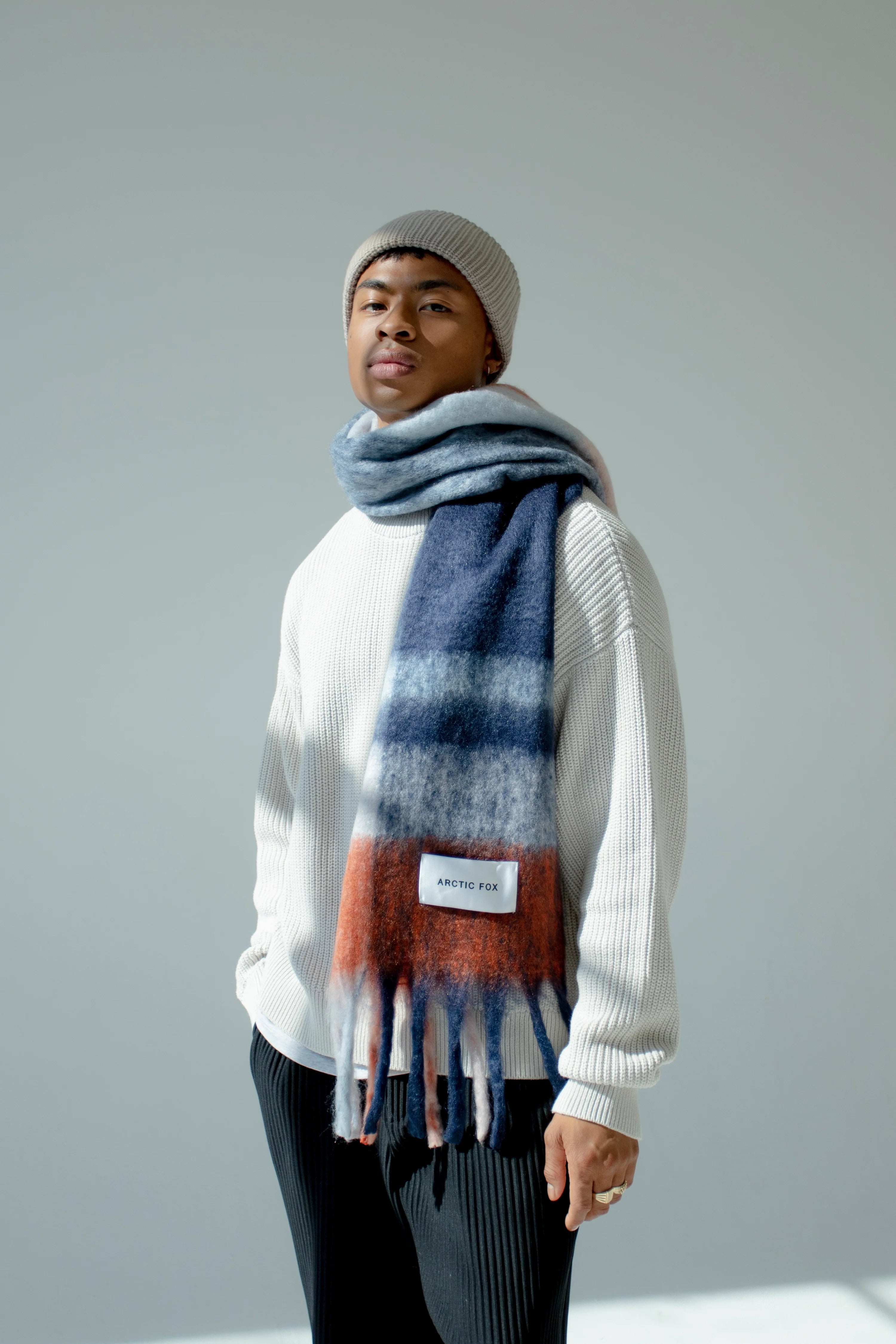 The Stockholm Scarf in Winter Lagoon