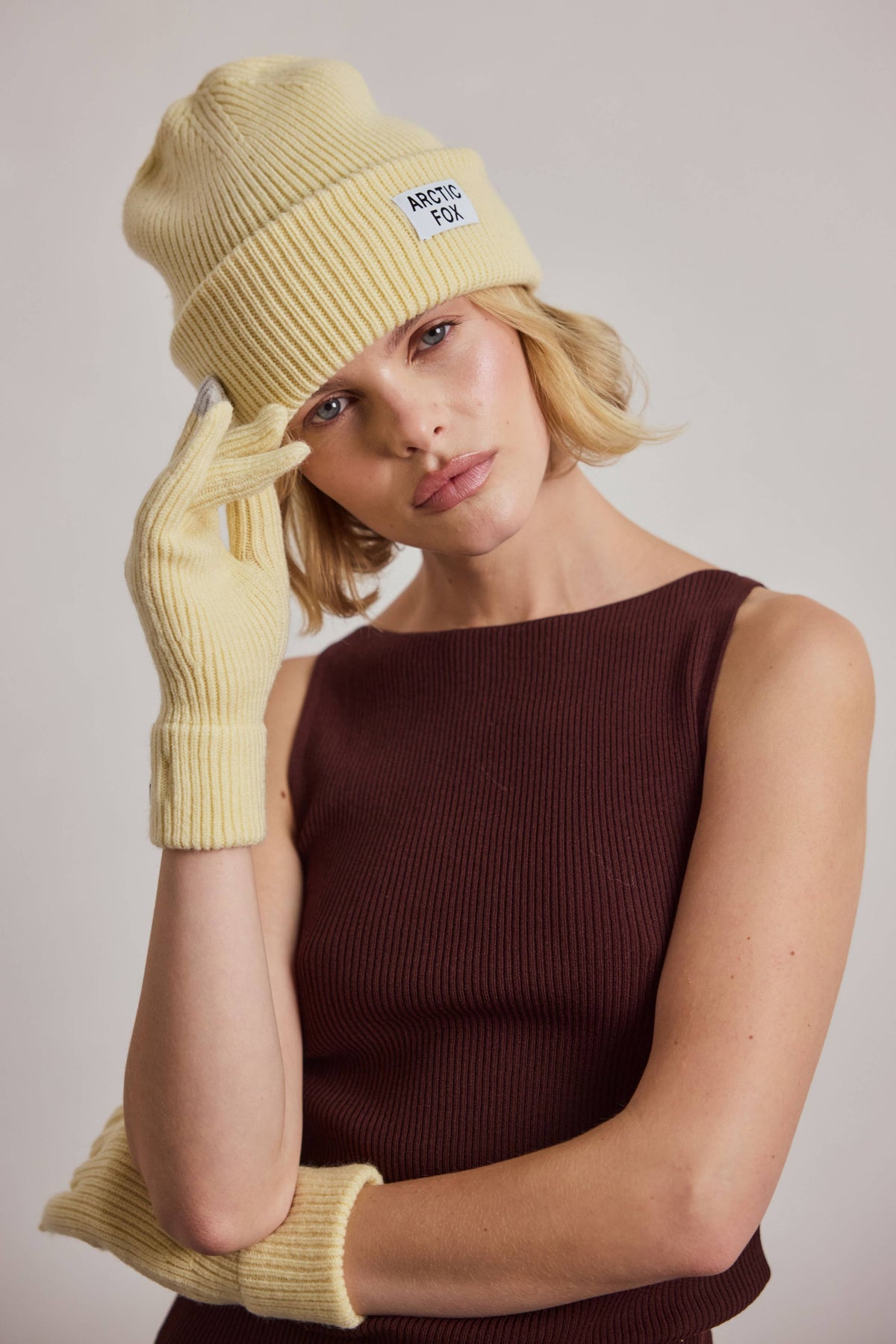 Recycled Bottle Gloves - Wax Paper Yellow - AW26