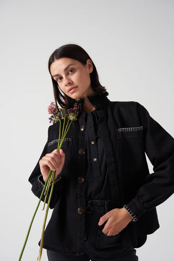 Pablo Jacket in Black Denim