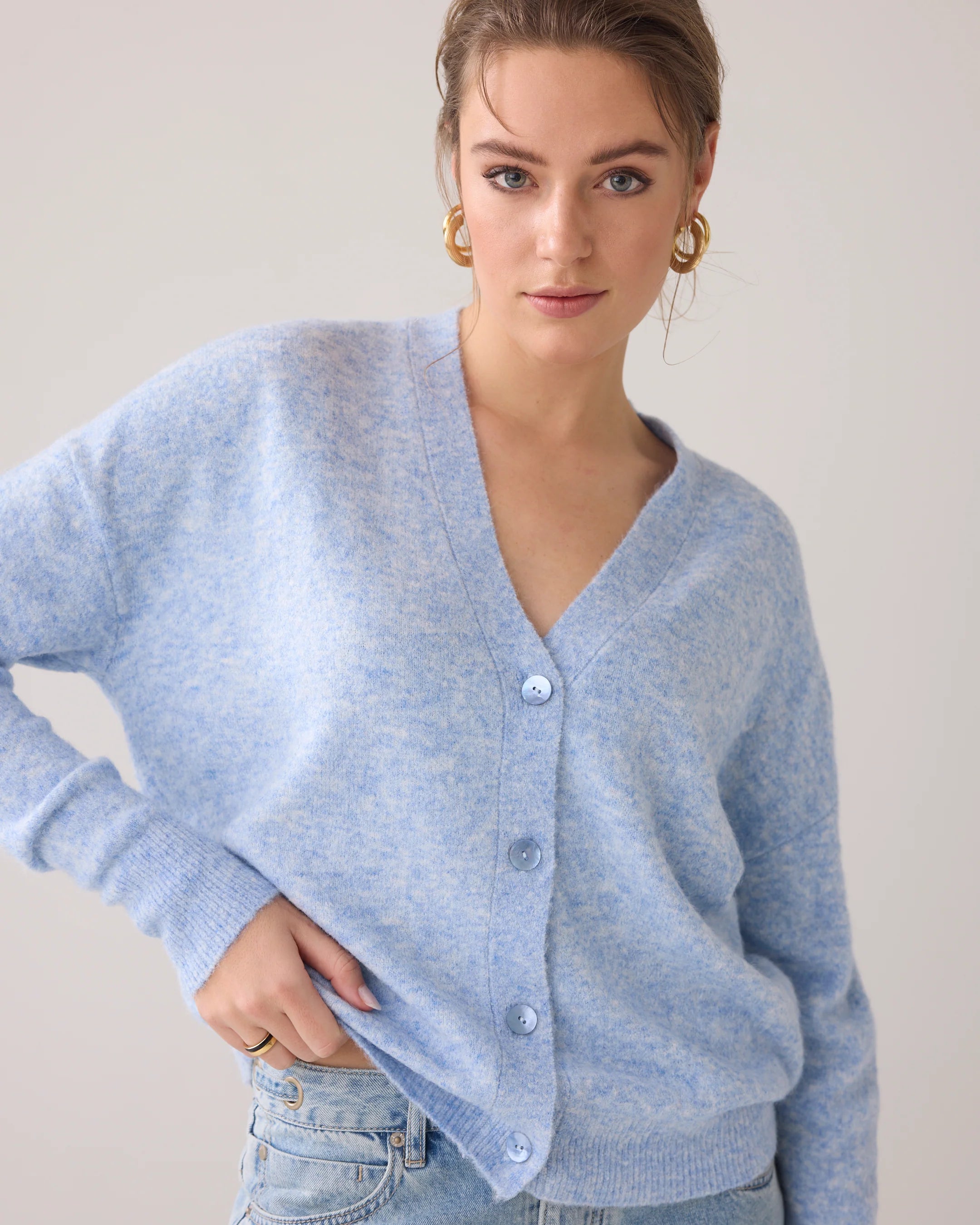 Soft Cardigan - Powder Blue