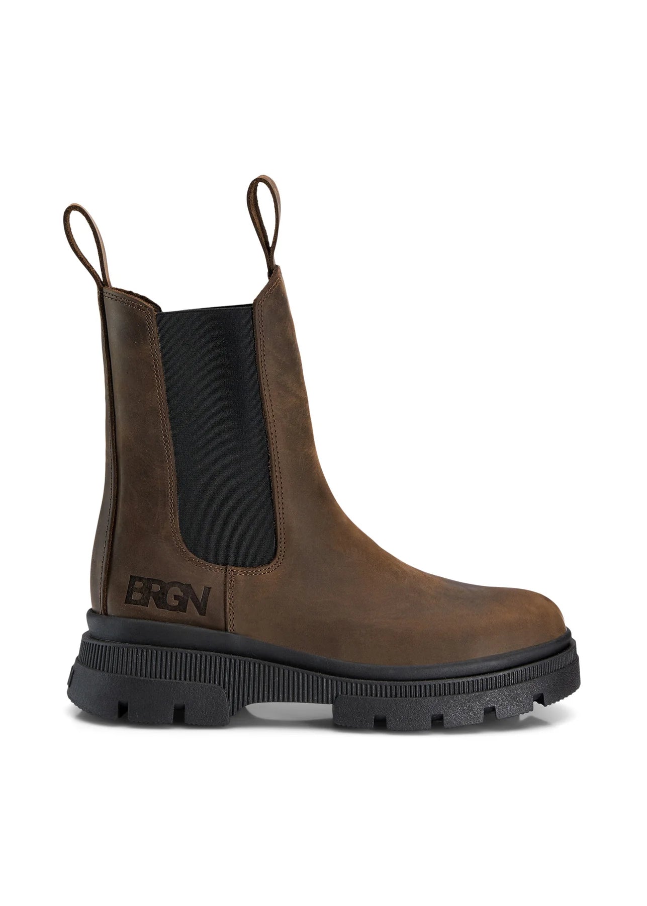 Chelsea Leather Boot in Brown