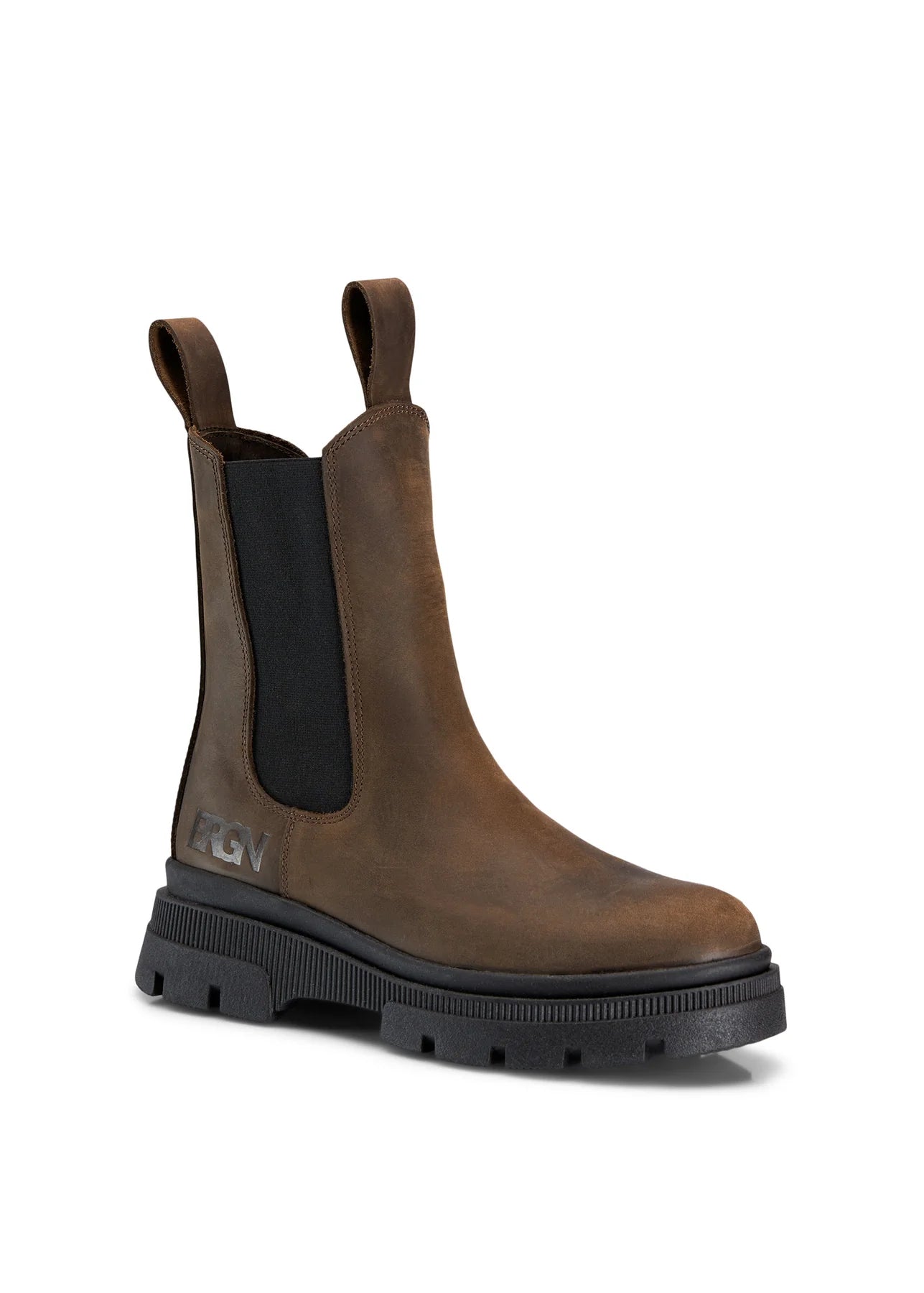 Chelsea Leather Boot in Brown