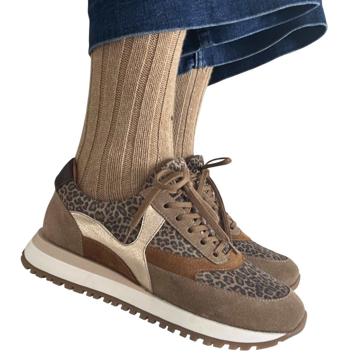 Sofia Cashmere Blend socks in Rust