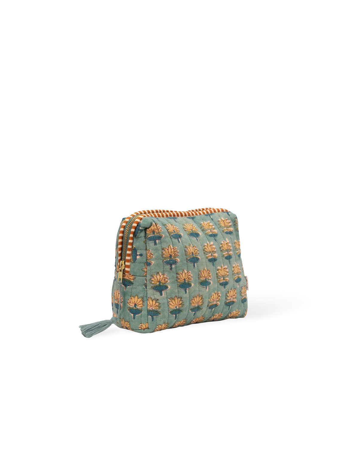 Hand Block Printed Quilted Wash Bag - Raj Kamal
